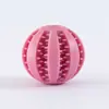 Bola Dispensadora de Petiscos Resistente a Mordidas para Cachorros, Brinquedo de Bola para Dentição, Alívio do Tédio, Durável, Limpeza dos Dentes de Animais de Estimação, Bola de Melancia Esconde-Comida, Silicone