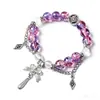 Pulsera de Lazos Florales Explosivos Nuevo Estilo Chino de Gama Alta Pulsera de Perlas Agrietadas por Hielo Regalo para Estudiante para Mejor Amiga Fuente para Transmisión en Vivo