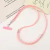 Nuevo Color de Moda Tejido a Mano Cadena Cruzada Unisex Colgante para Teléfono Móvil Colgante de Bolsa Ajustable Cordón