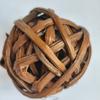Personalização Bola de Rattan Indonésio Decoração de Casa Redonda Coelho Hamster Chinchila Resistente à Mastigação Bola Brinquedo para Mastigar