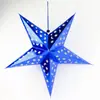 Papel decorativo de Natal pingente de estrela de cinco pontas pingente tridimensional de estrela de cinco pontas a laser pingente de decoração de teto de shopping center hotel