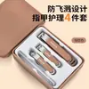 Conjunto de Cortadores de Unha Portátil Doméstico Conjunto de Seis Peças para Cortar Unhas Conjunto de Cortadores de Unha Anti-Salpicos Ferramentas de Manicure