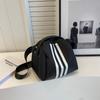 Nuevo Estilo Bolsa de Tortuga de Tela de Nylon Rayada Bolsa de Concha Bolso Cruzado Portátil de Moda Bolso Pequeño de Gran Capacidad Casual Bolso de Hombro Único