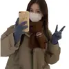Novo Lenço para Mulheres Medela de Alta Qualidade Tricotado Bordado Moda Lenço Versátil Cor Lisa Estudante Lenço Quente Coreano