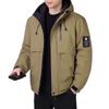 Chaqueta de Algodón con Capucha de Invierno Transfronteriza para Hombre, Marca de Moda, Corte Holgado, Engrosada, Abrigo de Algodón Relleno Cálido, Prenda Superior para Hombre, Chaqueta Acolchada de Algodón