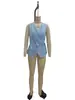 En stock verano 2026 nuevo transfronterizo Amazon primavera-verano ropa de mujer europea y americana color liso sin mangas corbata casual camisa