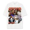 Camiseta de manga corta estampada de Snoop Dogg estilo americano transfronterizo, sudadera holgada de manga larga lavada con capucha
