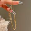 Pulsera de Nariz de Cerdo Dorada 2023 estilo ins lujo ligero alta calidad cuerda de mano para mujer joyería al por mayor cuerda de mano para mujer J997