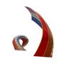 Escultura Grande de Aço Inoxidável Escultura de Paisagem com Fitas Cortadas para Praças de Cidades Domésticas Escultura Luminosa de Aço Inoxidável Fabricante