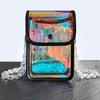 Estilista Moda Tendencia Cadena Acrílica con Bolsa Transparente de Tijeras de Colores con Cubierta para Peluquería Kit Cruzado para Espalda