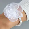 Cadena de Dedo de Orquídea Mariposa Perla Fresca Impresa en 3D Transfronteriza Anillo de Flor Floral Dulce Casual Festivo para Mujer