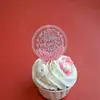 Direitos Autorais Cross-Border 2027 Decoração de Bolo de Acrílico de Ano Novo Feliz Ano Novo Topper de Bolo para Festa de Ano Novo