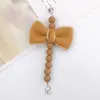 Pulsera de Lazo de Felpa Acrílica Nueva Zhuzi Accesorios de Joyería para Fundas de Teléfono Móvil Lazo de Lana de Invierno