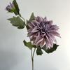 Dália de 2 Cabeças Fantasia de Outono Retrô Decoração Suave para Casa Adereços Florais para Casamento Adereços de Fotografia Dália Flor Artificial