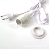 Calibre europeo E14 cable de cinturón de medio diente con interruptor portalámparas suspensión portalámparas con interruptor portalámparas colgante e14 cinturón de medio diente inserción redonda