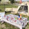 Esterilla de picnic para acampar al aire libre de estilo étnico, mantel decorativo, manta para tienda de campaña
