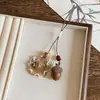 Collar de Madera y Ratán Estilo Bohemio, Cadena Larga Retro Étnica Estilo Bosque para Suéter, Accesorio Versátil para Mujeres