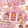 Xinmo Capibara Pegatinas Magnéticas para Vestir Pegatinas Magnéticas Hechas a Mano para Niños Libro de Pegatinas Magnéticas para Vestir Sin Cortar