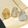 Anillos con un Toque de Lujo de Nicho, Empaque de Joyería Estilo Ins de Lujo Ligero, Diseño de Círculo Geométrico para Mujer, Venta al por Mayor Transfronteriza de Verano