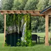 Proveedores de Cortinas y Mosquiteros Suministran Productos para Plataformas Transfronterizas, Serie para Clima Lluvioso al Aire Libre, Serie Impermeable con Paisajes al Aire Libre 3D de Alta Definición