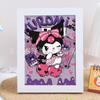 Kurome Pintura de Diamantes Oso Fresa Niños Hecho a Mano DIY Pegatinas de Diamantes Sanrio Pintura de Pedrería Diamante Completo Regalo Lote