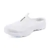 Sapatos Femininos de Verão Respiráveis Slip-On 2026 Cruzamento de Fronteira Casuais Meio Slip-On Preguiçosos Slip-On Vazados Sapatos para Caminhada Tamanho Grande