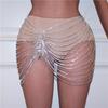 Europa e Estados Unidos transfronteiriça nova borla pingente cintura corrente dança saia sexy boate Super flash cristal corpo corrente jóias