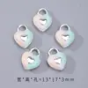 Plata Mate Gota de Aceite Lazo Corazón Colgante Cuentas Espaciadoras Accesorios DIY Hecho a Mano Ropa Bolsa Goma para el Cabello Pasador Accesorios Venta al por Mayor