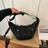 Novedad Otoño 2026 Gran Capacidad Ligera Casual Bolso Croissant Bolso de Luna para Mujer Bolso Cruzado de Hombro Único para Mujer