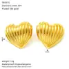 Pendientes de Acero de Titanio con Amor de Dongguan Transfronterizos Europeos y Americanos Simples Pendientes de Acero Inoxidable de Alto Grado Personalizados para Mujer