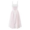 Amazon Comercio Exterior Transfronterizo Venta al por Mayor Ropa de Mujer 2025 Verano Nuevo Vestido Midi a Cuadros Elástico con Tirantes