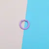 Argola de mola colorida em liga de zinco de 25mm, anel aberto fofo na cor de doce, acessório para pingente de chaveiro feito à mão DIY