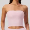 Ze Chuang Europeu e Americano Top sem alças Sexy Linda Costas Roupa íntima esportiva feminina à prova de choque Secagem rápida Fitness Yoga Top 8793