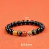 Pulsera de la Riqueza de cinco vías, año del Dragón, caballo de cinabrio falso de la suerte, pulsera del Dios de la Riqueza molesto, joyería de venta caliente en lugares escénicos del templo