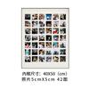 48 Moldura de parede para fotos do Palace Frame Jiugongge Impressão de fotos Moldura de vestido de noiva de madeira maciça DIY Foto de bebê