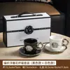 Conjunto Luxuoso e Criativo de Xícaras de Café de Nicho com Xícara e Pires de Cerâmica Exquisitos de Alta Qualidade, Xícara de Chá da Tarde de Alto Valor