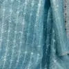 Tela de malla con lentejuelas cuadradas de rayas verticales doradas, tela con lentejuelas de cuentas brillantes, tela para falda de vestido formal de escenario en stock