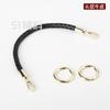 Cuerda redonda de cuero tejida a mano de 8 mm para llevar en la muñeca, correa de repuesto diagonal para bolso, accesorios para bolsos DIY, 51 accesorios