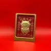 El adorno de escritorio de negocios más vendido de oro puro 999 "Oveja Próspera", auspicioso para el Año de la Oveja, atrae riqueza y tesoros, adecuado como regalo para reuniones anuales