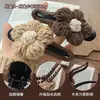 Presilhas de cabelo de flor de tricô para mulheres, tamanho grande, adequadas para outono e inverno, presilhas bico de pato, presilhas tubarão, uma alternativa segura para grampos de cabelo comuns, acessórios de cabelo