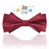 Pajarita Británica de Doble Capa para Niños Estudiantes de Primaria Performance Pajarita Roja Negra Traje de Camisa para Niños Cuello de Camisa Flor