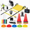 Conjunto de Escada de Agilidade Suprimentos de Treinamento de Futebol Escada de Corda Escada de Treinamento Equipamento de Fitness Barreiras Escada de Velocidade Cones