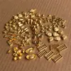 Adornos Sólidos de Pez Dorado al por Mayor, Artículos Decorativos Dorados para la Prosperidad, Adornos de Tortuga Dorada para Aperturas de Negocios