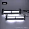Barra de Luces LED COB de una Fila Luz Larga para Coche Camión Furgoneta Luz de Advertencia para Parabrisas Un LED Parpadeante Forma de Apertura