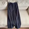 Outono de 2026 Novo Estilo Elegante Casual para o Trabalho Emagrecedor Calças Cropped de Perna Larga para Mulheres Atacado H12BK5637