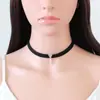 Gargantilha Colar de Alça de Pescoço Preto Moda Feminina Celebridade da Internet Elegante Chocker Pescoço Colarinho Feminino Pescoço Japonês e Coreano Jóias