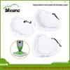 H2O triângulo redondo capa de poeira branca pano de microfibra para esfregão a vapor pano de triângulo para esfregão a vapor pano de reposição para esfregão de chão