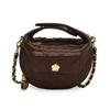 Minibolso Bolso de Mano para Mujer Estilo Nuevo Clutch de Alta Gama Bolso de Camelia Pequeño Bolso Cruzado Acolchado con Cadena Estilo Chanel