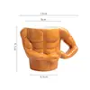 Caneca de Cerâmica em Formato de Braço Musculoso para Café 350ml _ Design Único de Fisiculturista Divertida e Durável Caneca Fitness Perfeita para Entusiastas de Academia