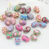 Arcilla suave al por mayor, cuentas ovaladas, accesorios para joyería hecha a mano DIY, accesorios para pulsera y collar, 15 * 11 mm